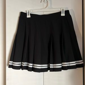 Black with white stripes tennis skirt, XL, never worn
